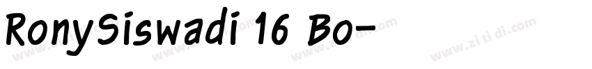 RonySiswadi 16 Bo字体转换